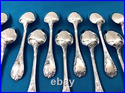 Ménagère 37 couverts CHRISTOFLE modèle MARLY métal argenté Cuillères Fourchettes