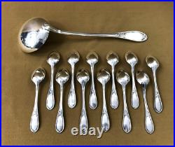 Ménagère 37 couverts ERCUIS modèle LAURIER métal argenté Cuillères Fourchettes