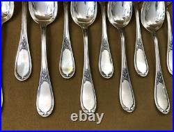 Ménagère 37 couverts ERCUIS modèle LAURIER métal argenté Cuillères Fourchettes