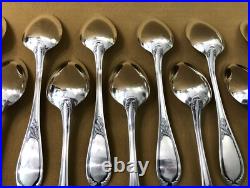 Ménagère 37 couverts ERCUIS modèle LAURIER métal argenté Cuillères Fourchettes