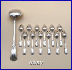 Ménagère 37 couverts SFAM modèle EMPIRE SANS GENE métal argenté (table louche)