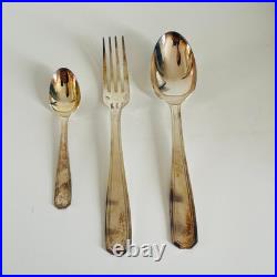 Ménagère 37 pièces Alfenide par Christofle, modèle America métal argenté