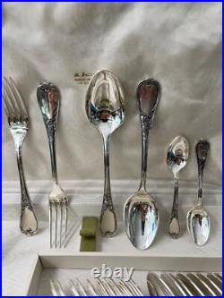 Ménagère 37 pièces ERCUIS modèle DU BARRY métal argenté MARLY couvert fourchette Ménagère 37 pièces ERCUIS modèle DU BARRY métal argenté MARLY couvert fourchette