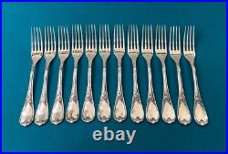 Ménagère 37 pièces ERCUIS modèle DU BARRY métal argenté MARLY couvert fourchette Ménagère 37 pièces ERCUIS modèle DU BARRY métal argenté MARLY couvert fourchette