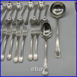 Ménagère 38 couverts CHRISTOFLE modèle AMERICA métal argenté Fourchette Cuillère