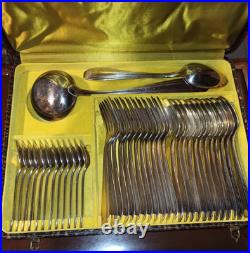Ménagère 38 couverts appolo modèle art déco métal argenté bon états voir photos