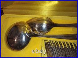 Ménagère 38 couverts appolo modèle art déco métal argenté bon états voir photos