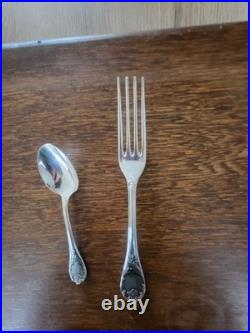 Menagere 47 P Christofle Modele Marly Métal Argenté Dans Coffret Bois