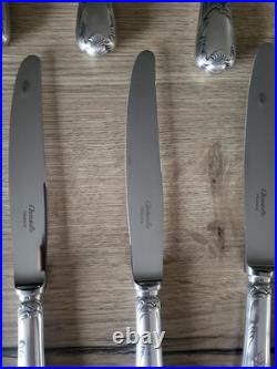 Menagere 47 P Christofle Modele Marly Métal Argenté Dans Coffret Bois