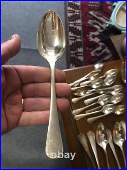 Ménagère CHRISTOFLE modèle Japon Japan métal argenté 38 pièces très bon état