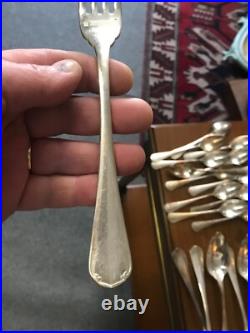 Ménagère CHRISTOFLE modèle Japon Japan métal argenté 38 pièces très bon état