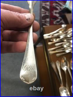 Ménagère CHRISTOFLE modèle Japon Japan métal argenté 38 pièces très bon état