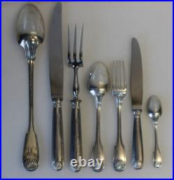 Ménagère Christofle en métal argenté modèle coquille Ménagère Christofle en métal argenté modèle coquille