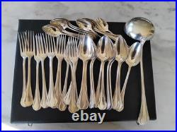 Ménagère Christofle modèle Printania métal argenté 37 pièces coffret d'origine