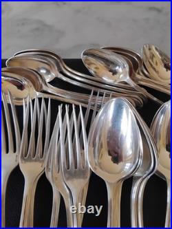 Ménagère Christofle modèle Printania métal argenté 37 pièces coffret d'origine