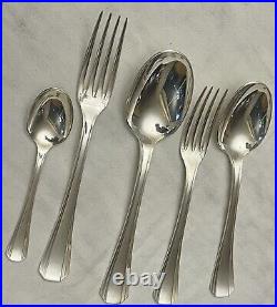 Menagere En Metal Argente Christofle Modele Boreal 62 Pieces Art Deco Lanel