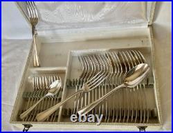 Menagere En Metal Argente Christofle Modele Boreal Art Deco 36 Pieces