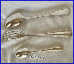 Menagere En Metal Argente Christofle Modele Boreal Art Deco 36 Pieces