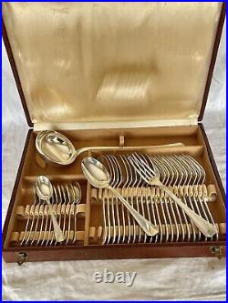 Menagere En Metal Argente Christofle Modele Boreal Art Deco 37 Pieces