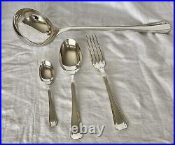 Menagere En Metal Argente Christofle Modele Boreal Art Deco 37 Pieces