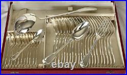 Menagere En Metal Argente Ercuis Modele Filet Chinon 37 Pieces