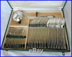 Menagere En Metal Argente Modele Marly Christofle 37 Pieces