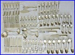 Menagere En Metal Argente Modele Perles Christofle 119 Pieces