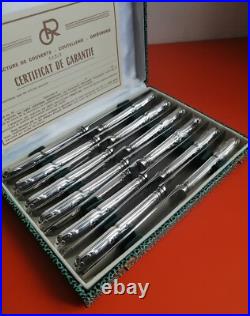 Ménagère En Métal Argenté Modèle Rocaille 36 Pièces Couteau Fourchette Cuillère Ménagère En Métal Argenté Modèle Rocaille 36 Pièces Couteau Fourchette Cuillère
