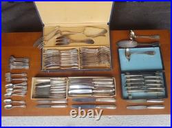 Menagere Metal Argente 135 Pieces Ravinet Denfert Modele Perles Et Coquille