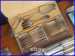 Menagere Metal Argente 135 Pieces Ravinet Denfert Modele Perles Et Coquille