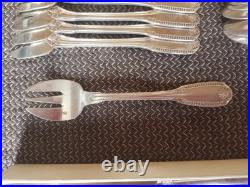 Menagere Metal Argente 135 Pieces Ravinet Denfert Modele Perles Et Coquille