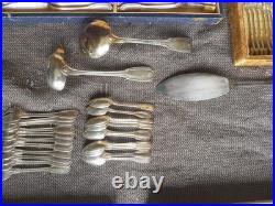 Menagere Metal Argente 135 Pieces Ravinet Denfert Modele Perles Et Coquille