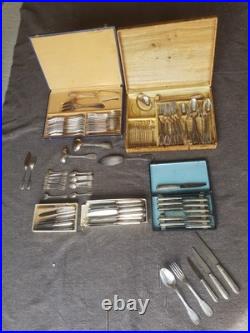 Menagere Metal Argente 135 Pieces Ravinet Denfert Modele Perles Et Coquille