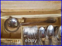 Menagere Metal Argente 135 Pieces Ravinet Denfert Modele Perles Et Coquille