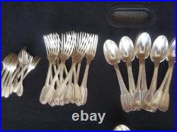 Menagere Metal Argente 135 Pieces Ravinet Denfert Modele Perles Et Coquille