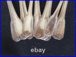 Menagere Metal Argente 135 Pieces Ravinet Denfert Modele Perles Et Coquille