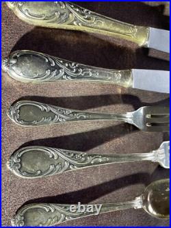 Ménagère Métal Argenté 84 Pièces Rostfrei Solingen Modèle Coquille Louis XV