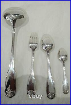 Ménagère Metal Argenté Modèle Coquille Ménagère Metal Argenté Modèle Coquille