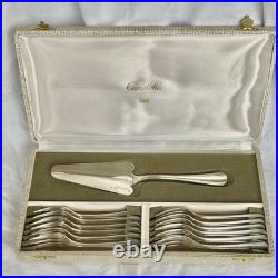 Menagere Service A Dessert En Metal Argente Christofle Modele Boreal Art Deco
