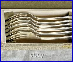 Menagere Service A Dessert En Metal Argente Christofle Modele Boreal Art Deco