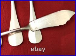 Ménagère à poisson CHRISTOFLE modèle BAGUETTE FIDELIO métal argenté Couverts