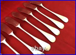 Ménagère à poisson CHRISTOFLE modèle BAGUETTE FIDELIO métal argenté Couverts