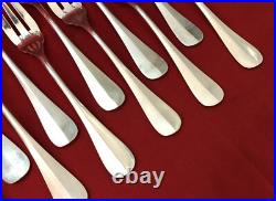 Ménagère à poisson CHRISTOFLE modèle BAGUETTE FIDELIO métal argenté Couverts