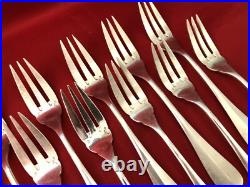 Ménagère à poisson CHRISTOFLE modèle BAGUETTE FIDELIO métal argenté Couverts