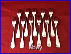 Ménagère à poisson CHRISTOFLE modèle BAGUETTE FIDELIO métal argenté Couverts