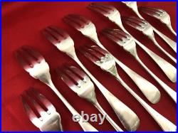 Ménagère à poisson CHRISTOFLE modèle BAGUETTE FIDELIO métal argenté Couverts