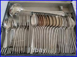 Ménagère christofle métal argenté Modèle Boreal Art Déco 43 Pièces