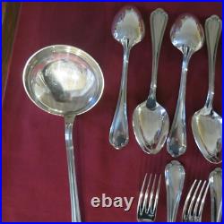 Ménagère de 37 couverts en métal argenté ERCUIS modèle sully