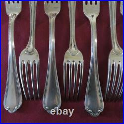 Ménagère de 37 couverts en métal argenté ERCUIS modèle sully