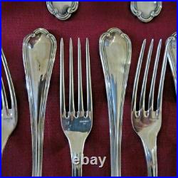 Ménagère de 37 couverts en métal argenté ERCUIS modèle sully